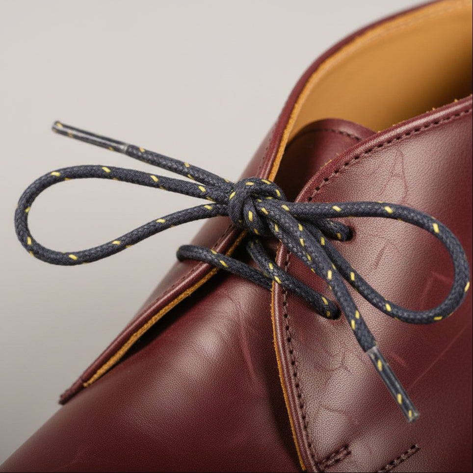 Mavericks Mick Shoelaces in Navy with Yellow Flecks