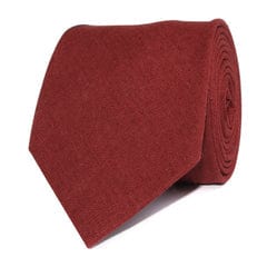 OTAA - maroon slub linen necktie