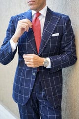 OTAA - maroon slub linen necktie