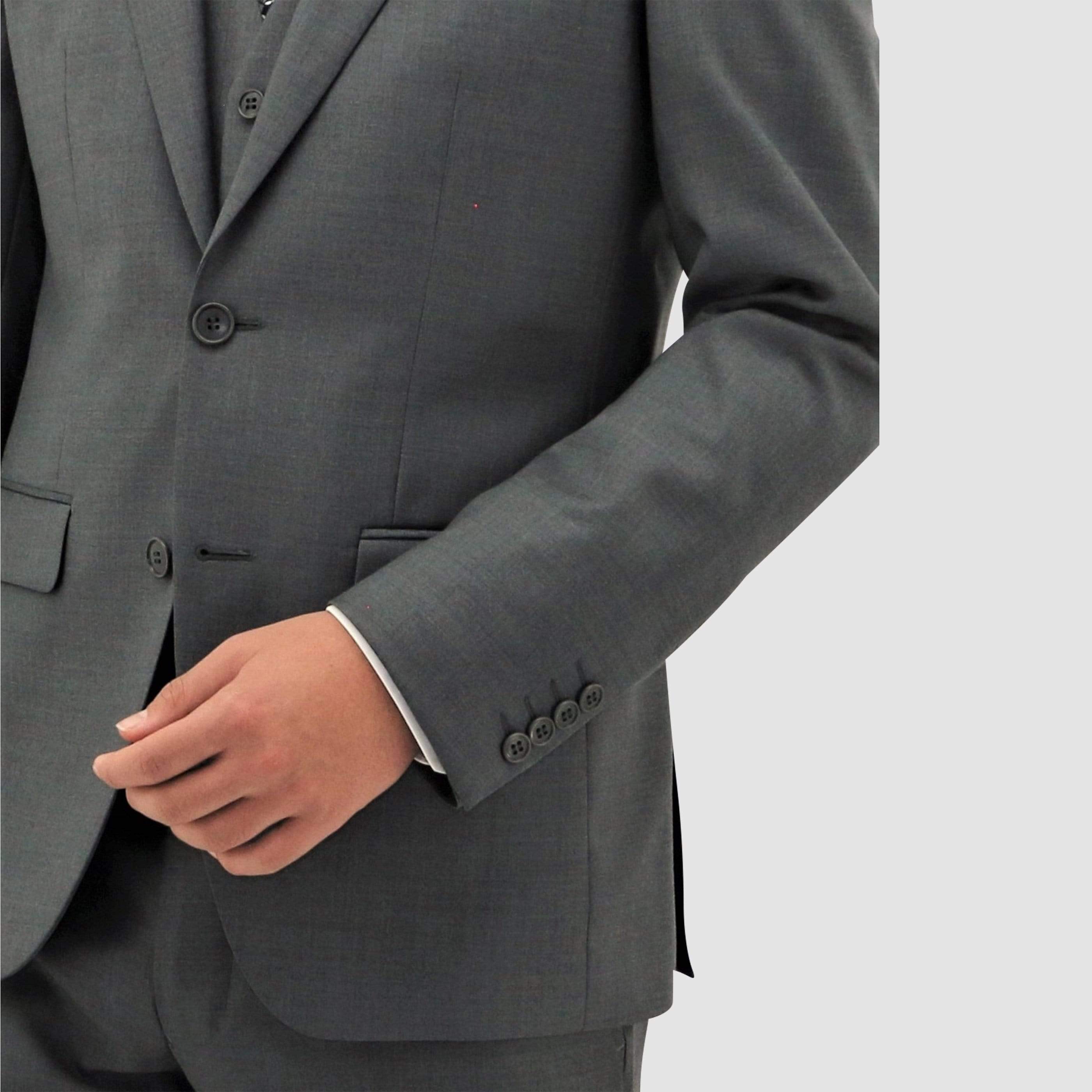 a close up view of the sleeve and button details STDH106-04