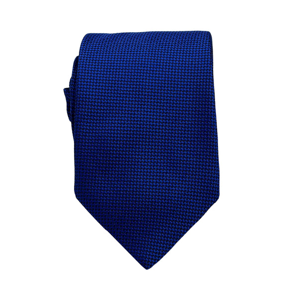 James Adelin Luxury Oxford Weave 7.5cm Tie in Royal Blue