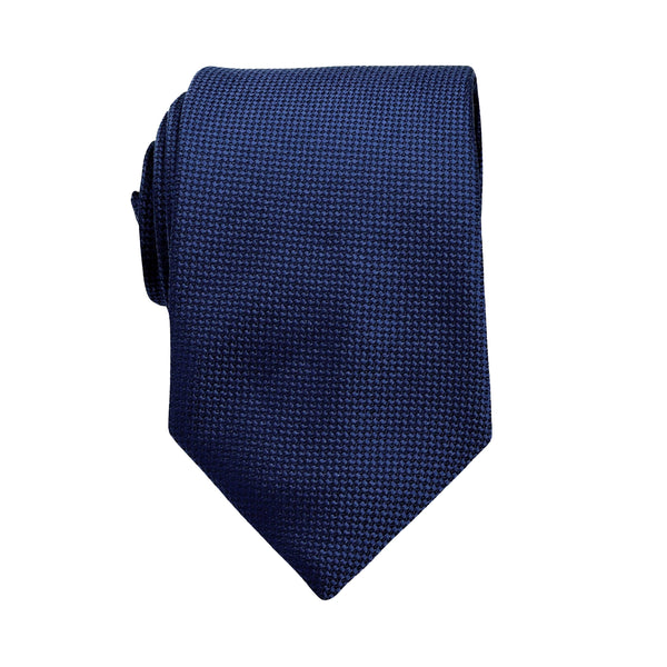 James Adelin Luxury Oxford Weave 7.5cm Tie in French Blue