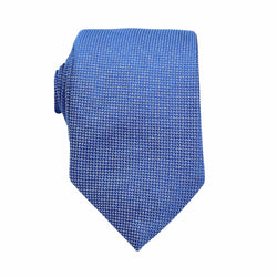 James Adelin Luxury Oxford Weave 7.5cm Tie in Blue