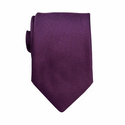 James Adelin Luxury Oxford Weave 7.5cm Tie in Magenta