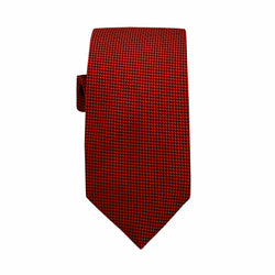 James Adelin Luxury Oxford Weave 6.5cm Tie in Red