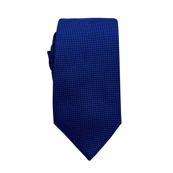 James Adelin Luxury Oxford Weave 6.5cm Tie in Royal Blue