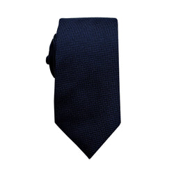 James Adelin Luxury Oxford Weave 6.5cm Tie in Midnight Blue