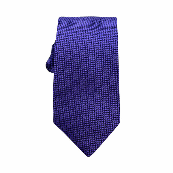 James Adelin Luxury Oxford Weave 6.5cm Tie in Purple