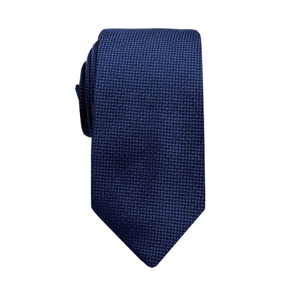 James Adelin Luxury Oxford Weave 6.5cm Tie in French Blue