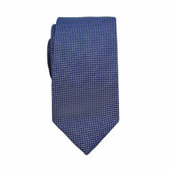 James Adelin Luxury Oxford Weave 6.5cm Tie in Navy