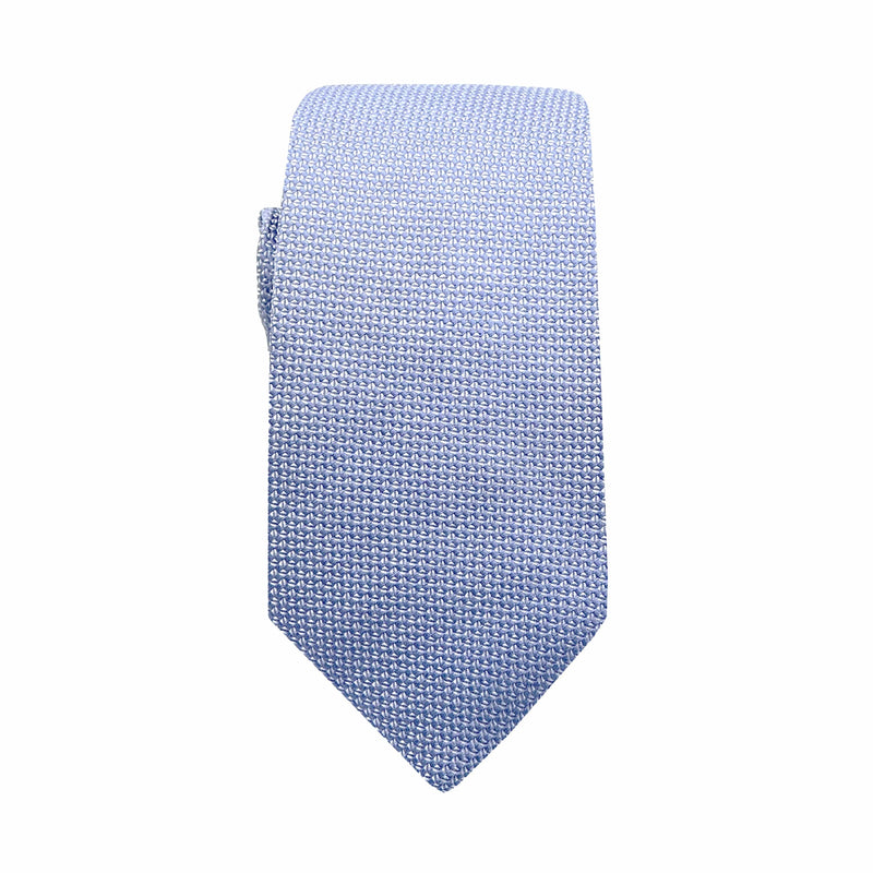 James Adelin Luxury Oxford Weave 6.5cm Tie in Sky Blue