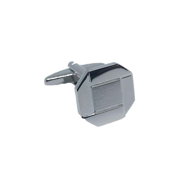 James Adelin Silver Square Octagon Cuff Links