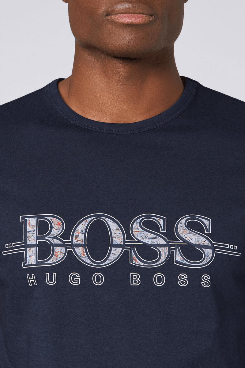 Mens T Shirts Hugo Boss Navy Crew Neck T Shirt Mens Suit