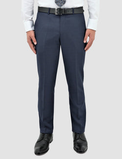 a front on view of the boston classic fit lyon trouser in blue pure wool B704-14