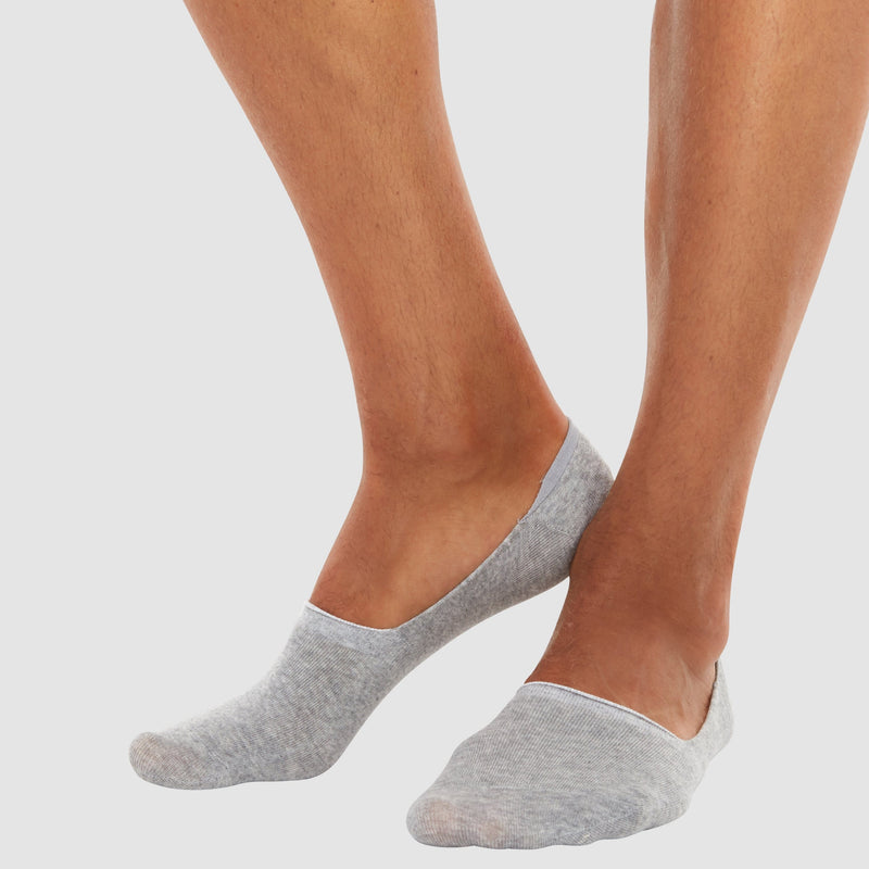Chusette Men's 3Pack Invisible Socks in Black, White, and Grey