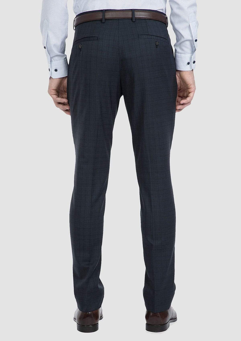 A back view of the slim fit caper suit trouser by gibson FG1614