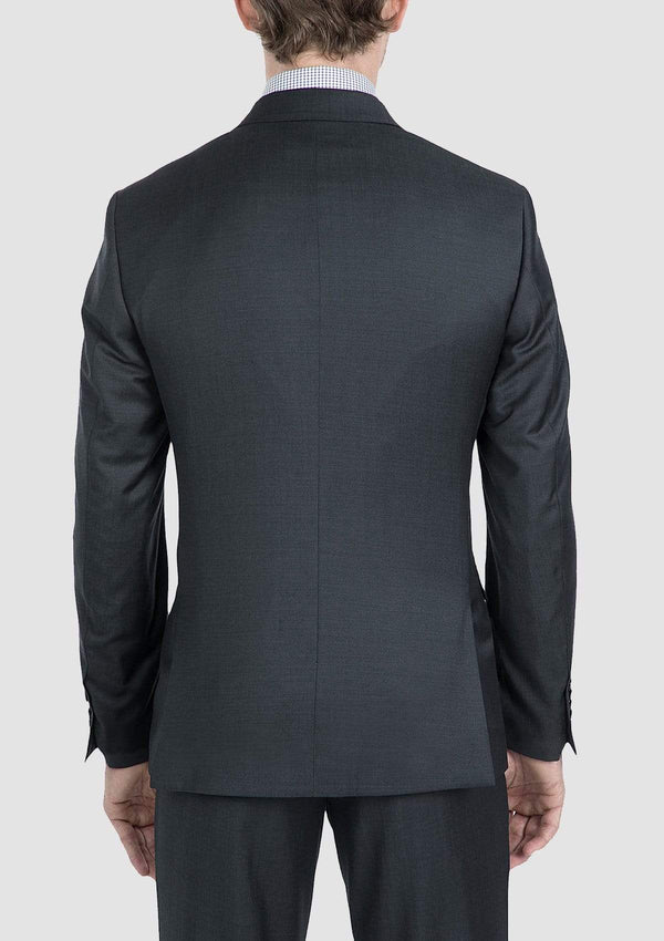the gibson slim fit beta mens suit jacket in charcoal pure wool FG1614