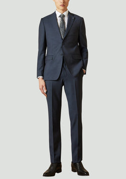 ted baker slim fit elegan suit in navy super 100s pure wool 1RL2010