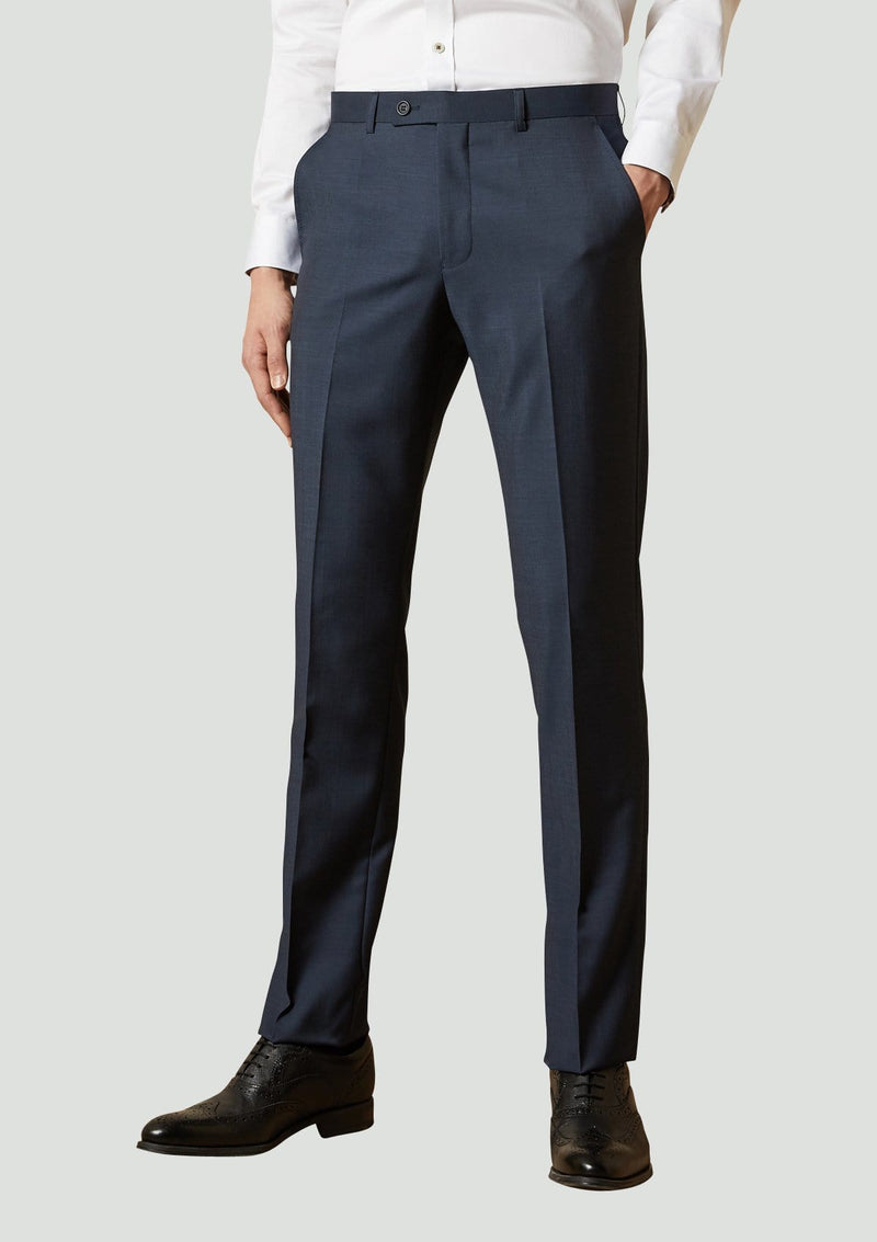Shop Wedding Suits - Ted Baker slim fit elegan trouser in navy pure ...
