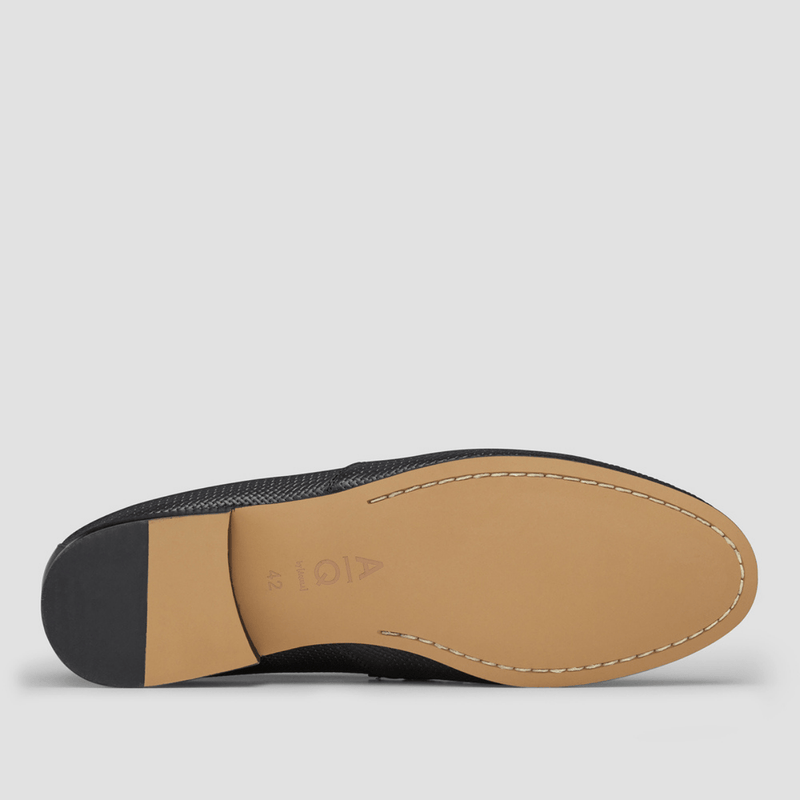 rubber sole of the aquila loafer shoe from mens suit warehouse