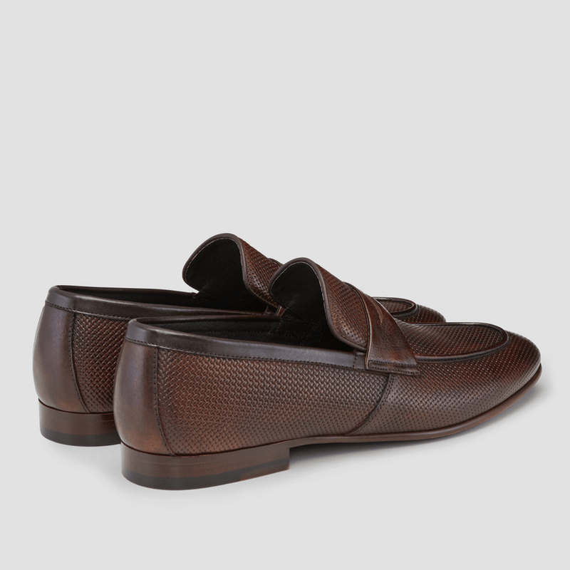 the heel is 1.5cm on the mens leather loafer from aquila shoes 