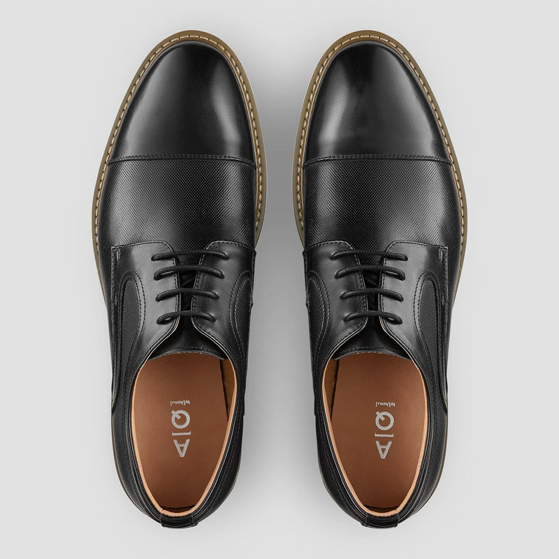 Mens Dress Shoes | AQ by Aquila Jonson Leather Dress Shoes in Brown ...