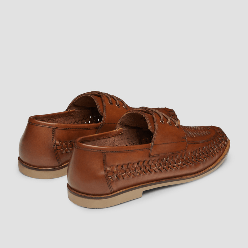 mens leather slip on shoes in tan from aquila shoes 