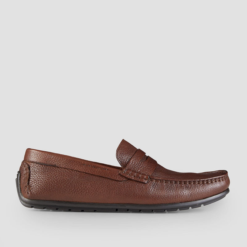 mens hewitt leather loafer by aquila shoes