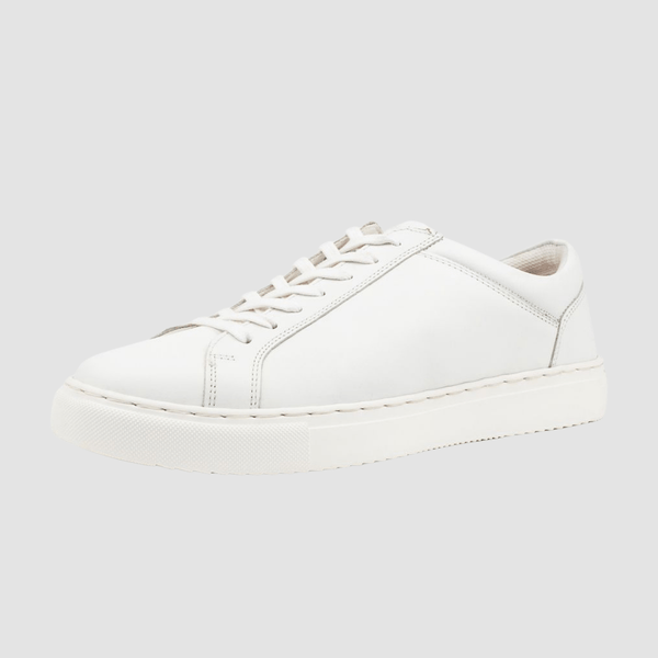 aquila mens white leather sneaker shoe