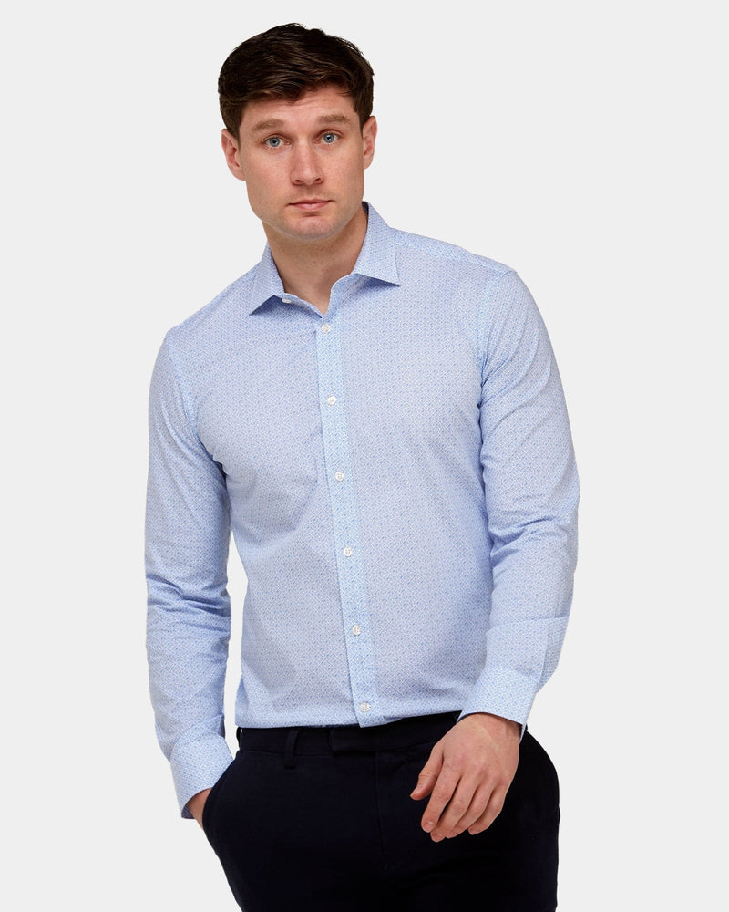 mens light blue business or dress shirt by brooksfield