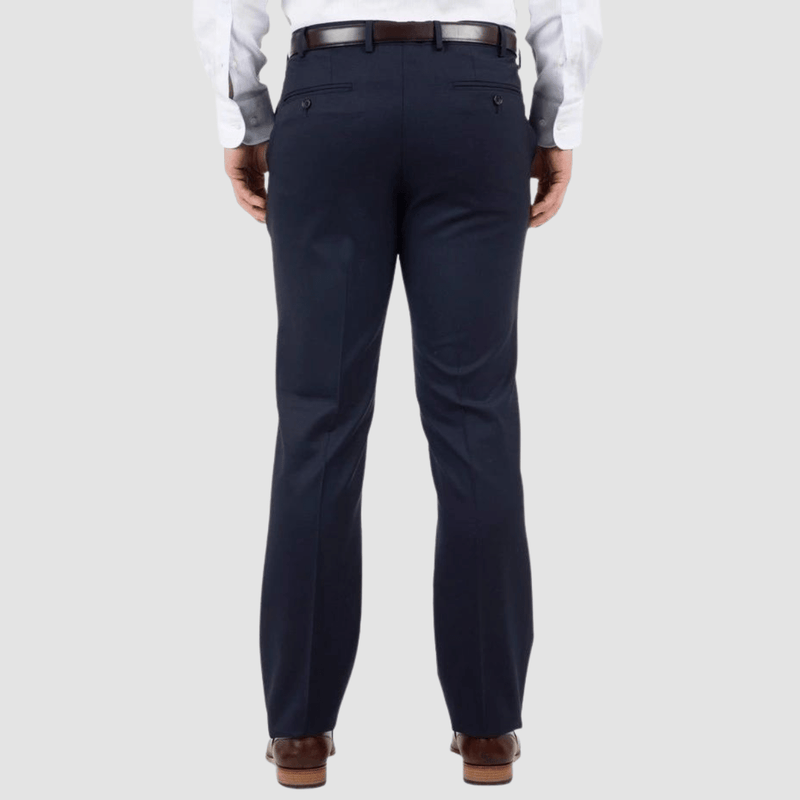 Cambridge classic fit interceptor trouser in navy pure wool FMG100