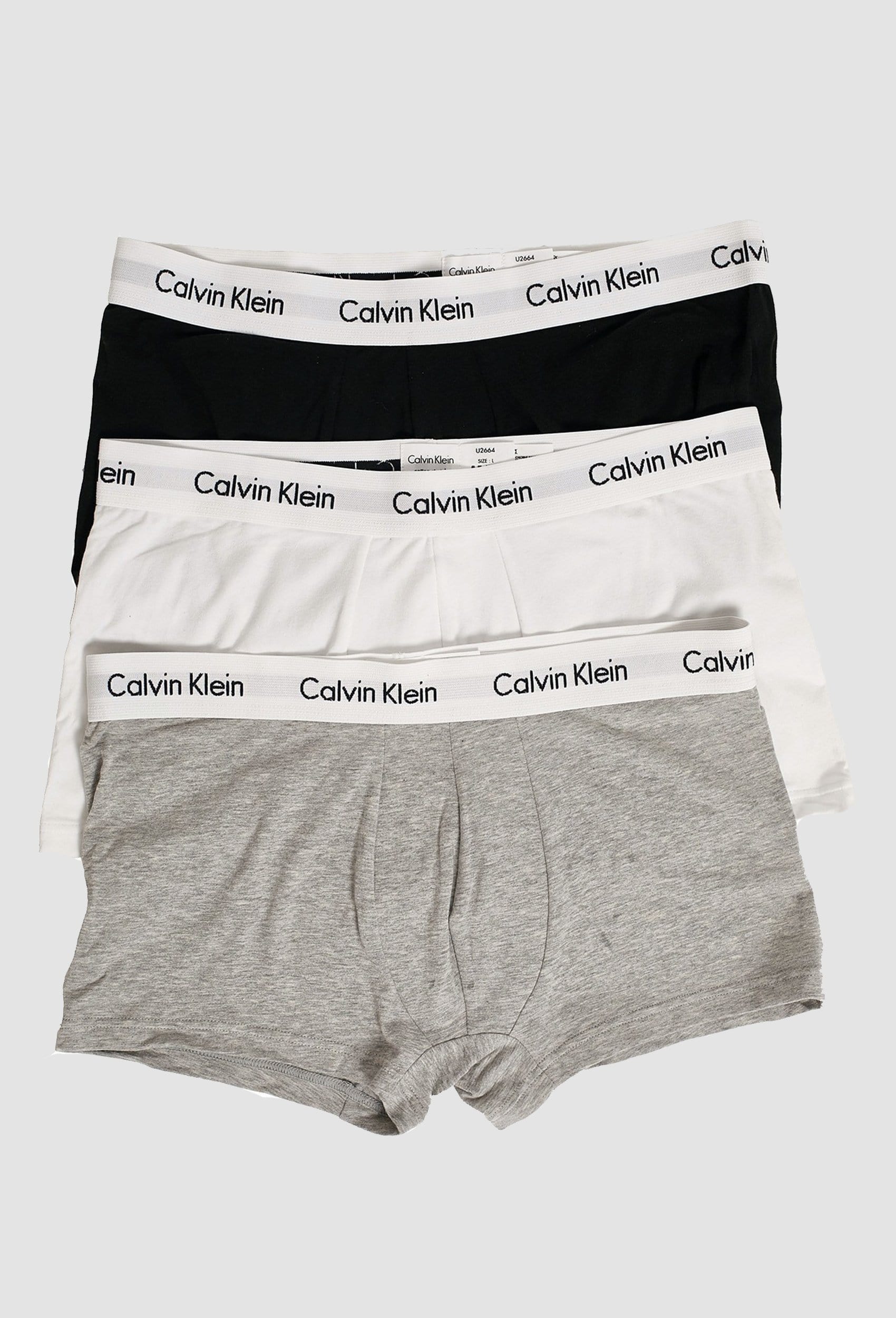 Calvin Klein classic fit trunk 3 pack in assorted stretch cotton Mens