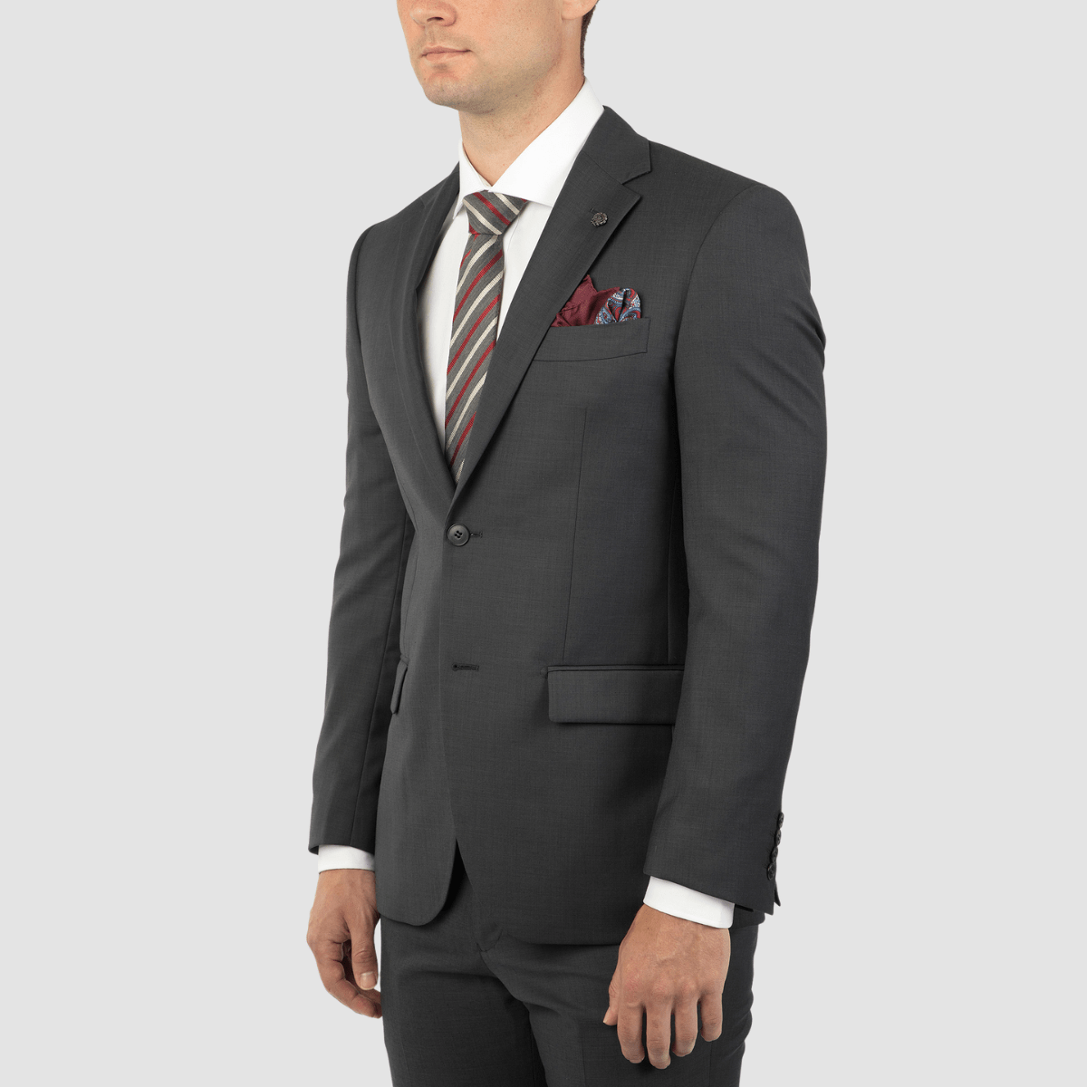 mens charcoal grey sports jacket from cambridge menswear