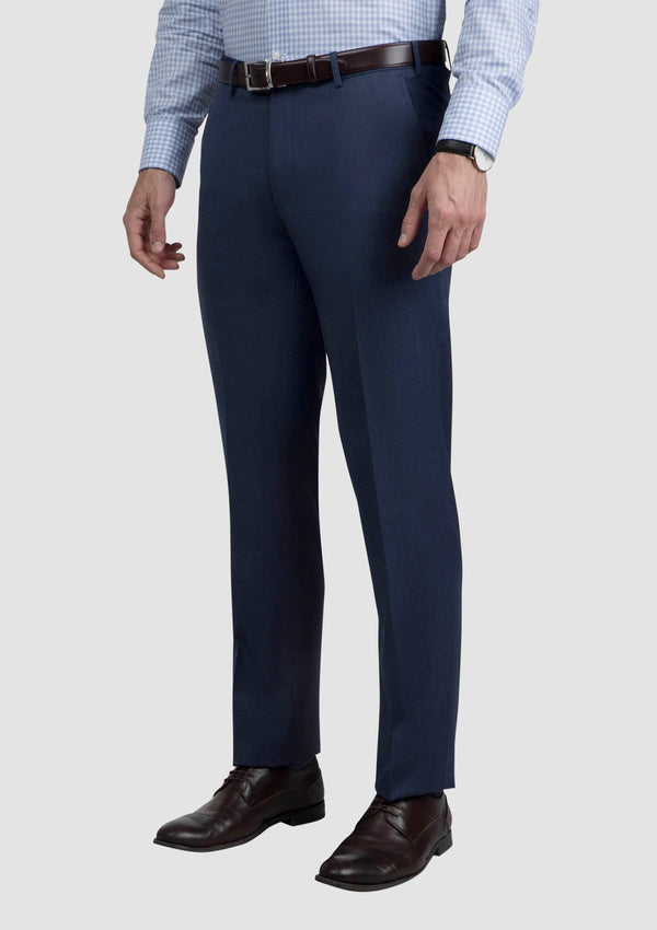 a side view of the navy mens jett trouser 