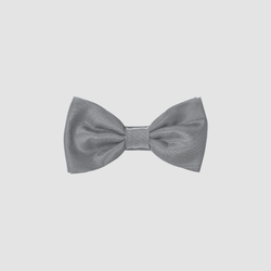mens bow tie in silver grey perfect for black tie or formal occasions