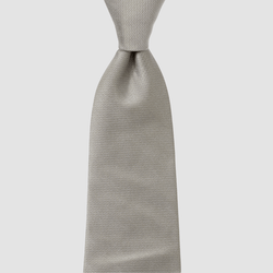 Cambridge mens plain neck tie in silver sage