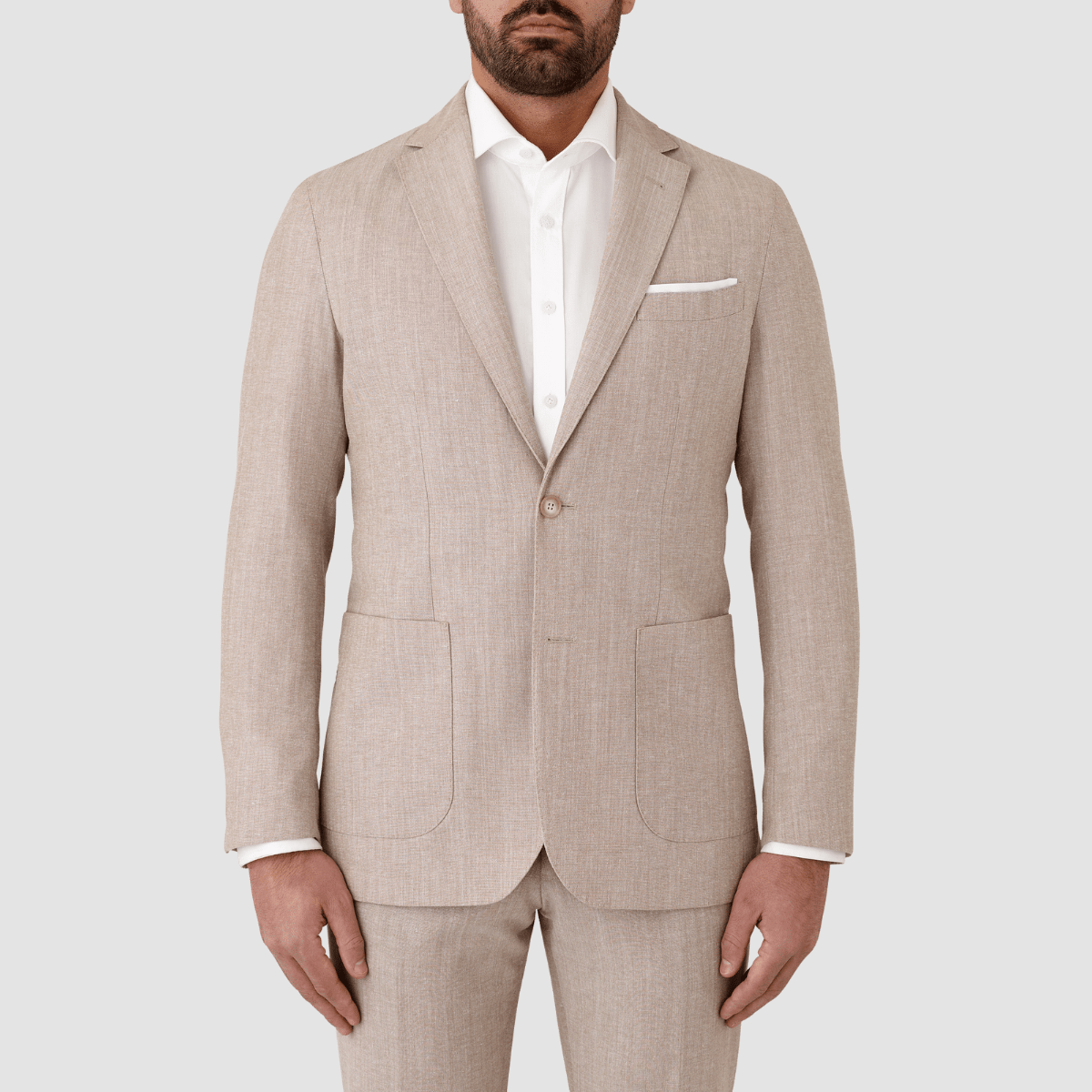 mens suit by cambridge the armadale suit in a sand cotton blend