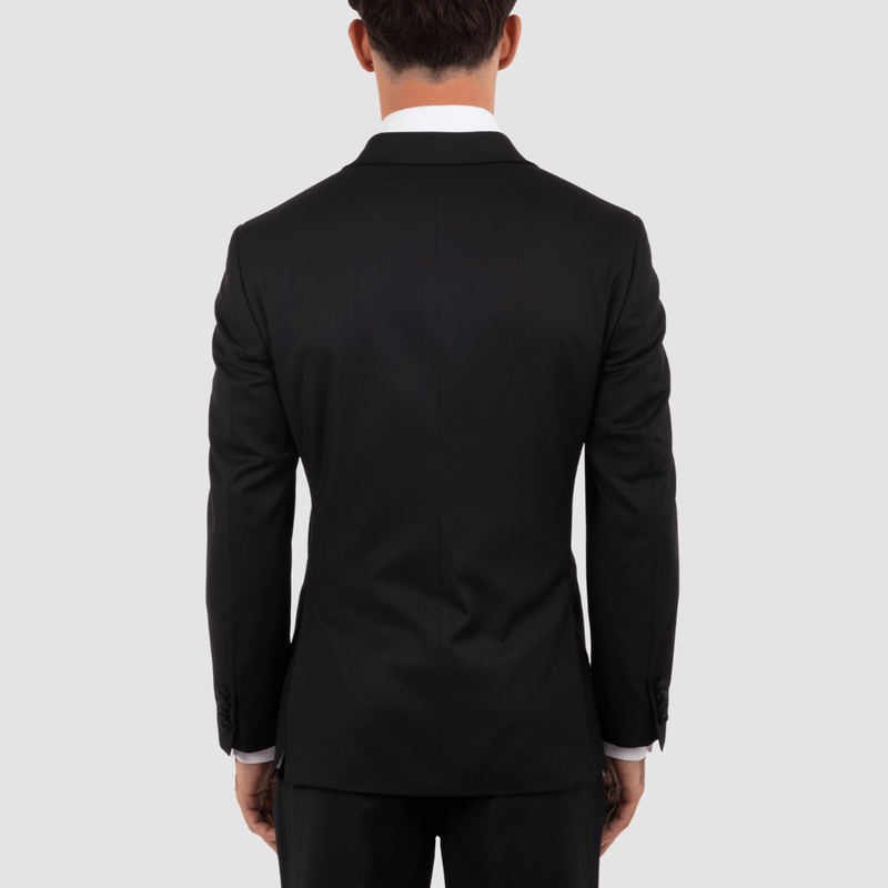Cambridge slim fit atlas tuxedo suit in black