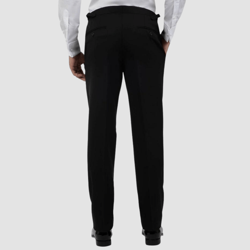 black mens evening suit trouser by cambridge