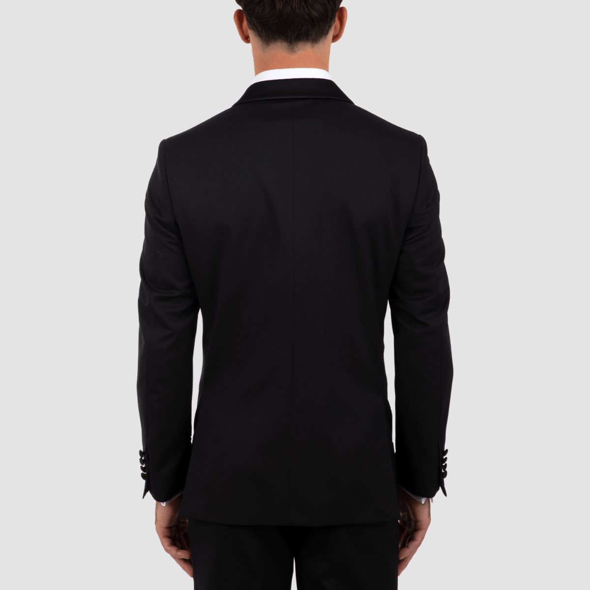 the back of the cambridge stirling mens tuxedo jacket