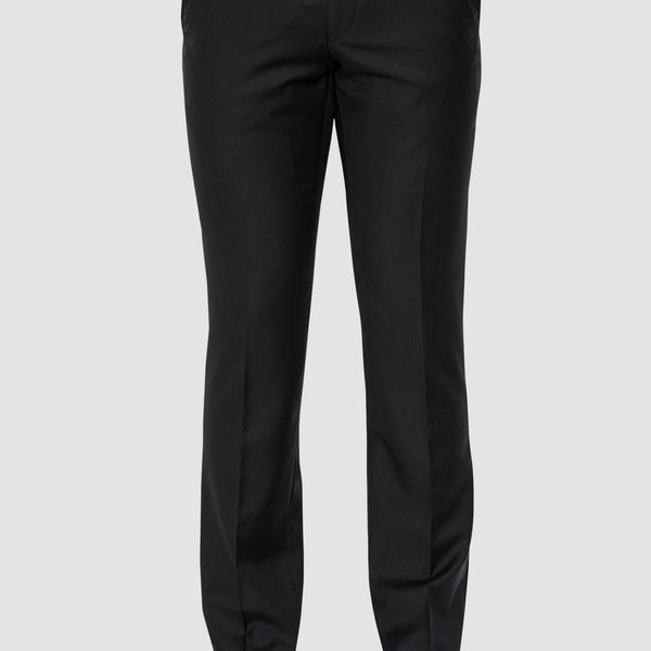 Buy Clivemont Men's Jet Black Formal Regular Fit Trouser CLJB2 (28