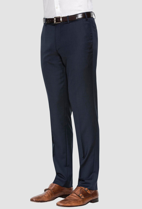 a side view of the cambridge jett trouser in navy F2042