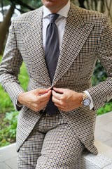 OTAA - charcoal grey slub linen necktie