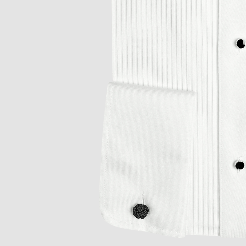 Daniel Hechter slim fit wing stud shirt in white