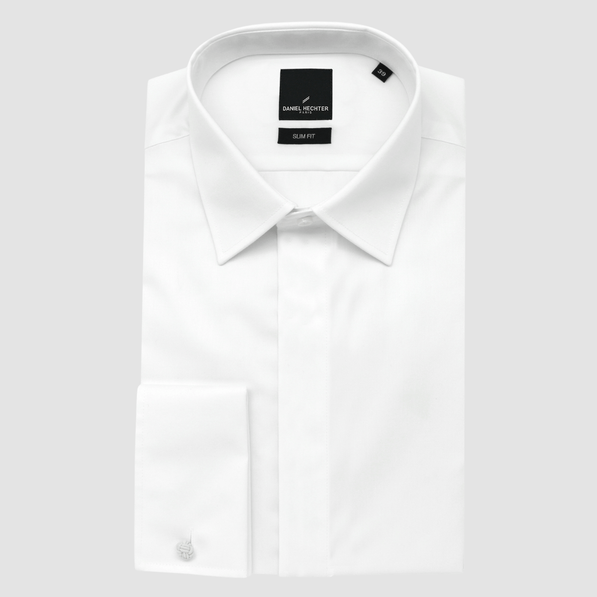 daniel hechter mens slim fit french fly white formal shirt shirt 