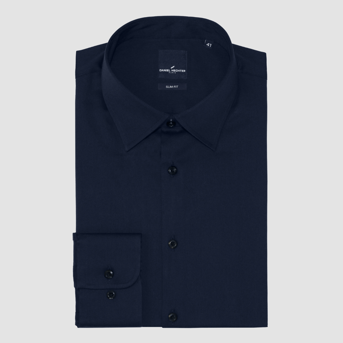 Men's Slim Fit Franco Shirt in Navy by Daniel Hechter