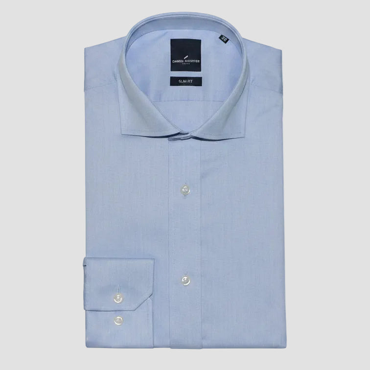 Men's Jacque Business Shirt in Blue by Daniel Hechter