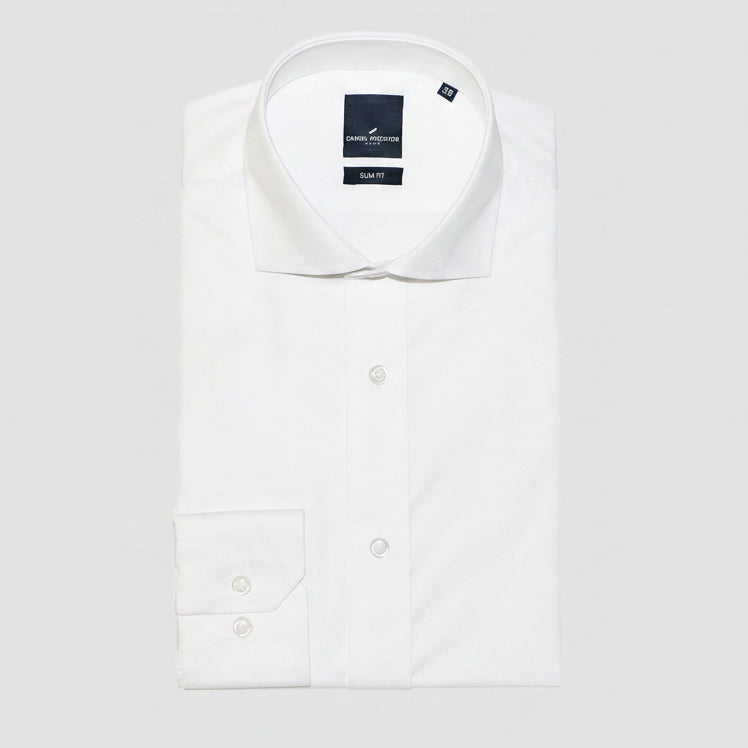 Men's Jacque Business Shirt in White by Daniel Hechter