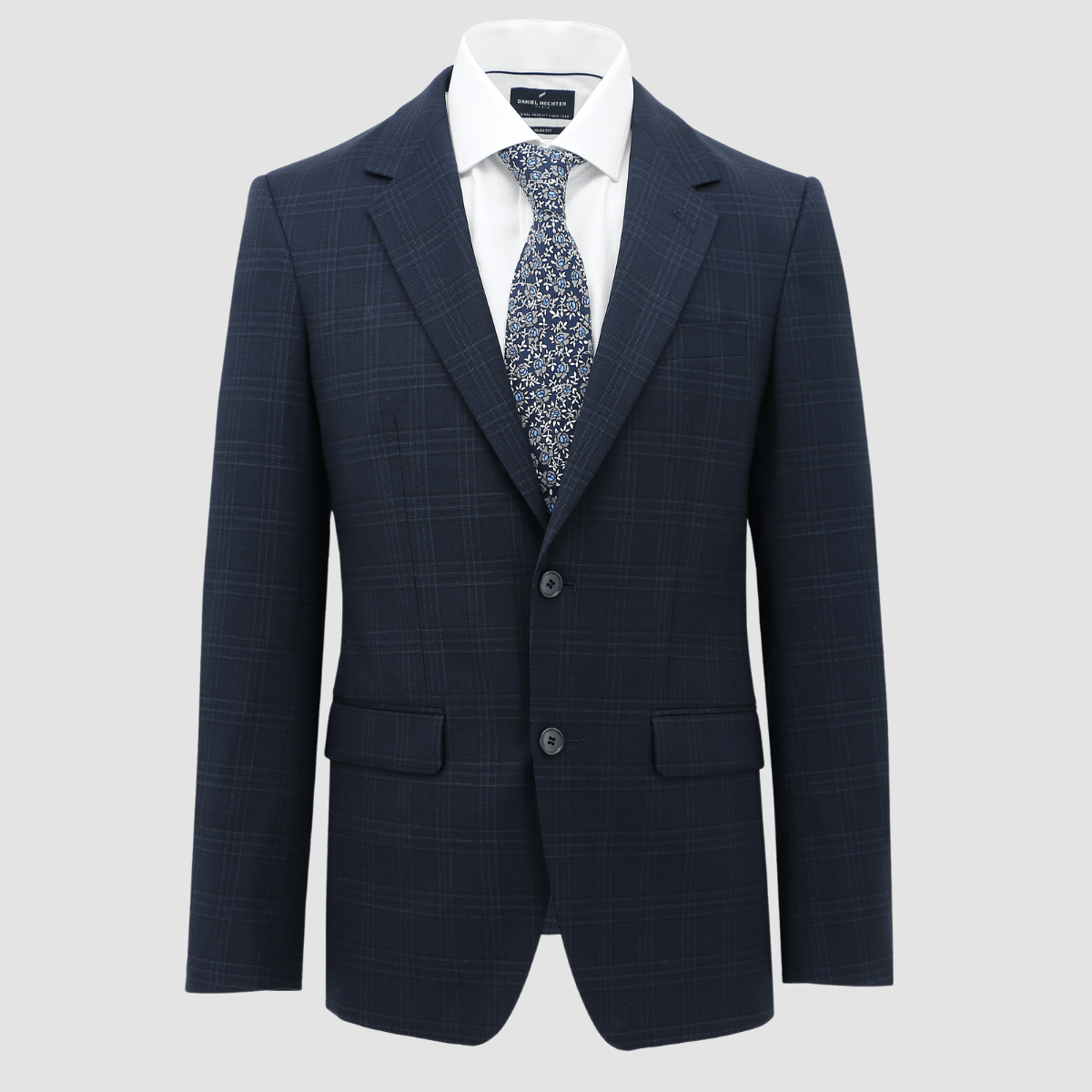 Wool‑rich slim fit Ritchie suit by Daniel Hechter.