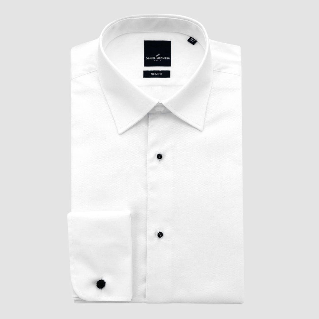 Men's Romeo Dinner Shirt in White by Daniel Hechter